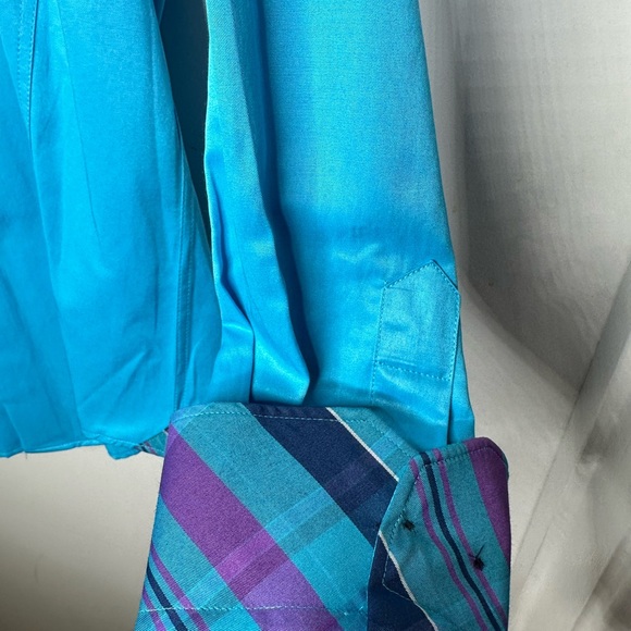 RGB Black Label Men’s XL Blue Dress Shirt (cotton/microfiber) NWt - Picture 2 of 7